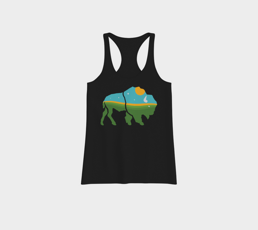 Buffalo Relations Racerback Tank - Colour Variation - Front Logo